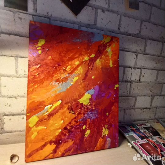 Картины флюид арт