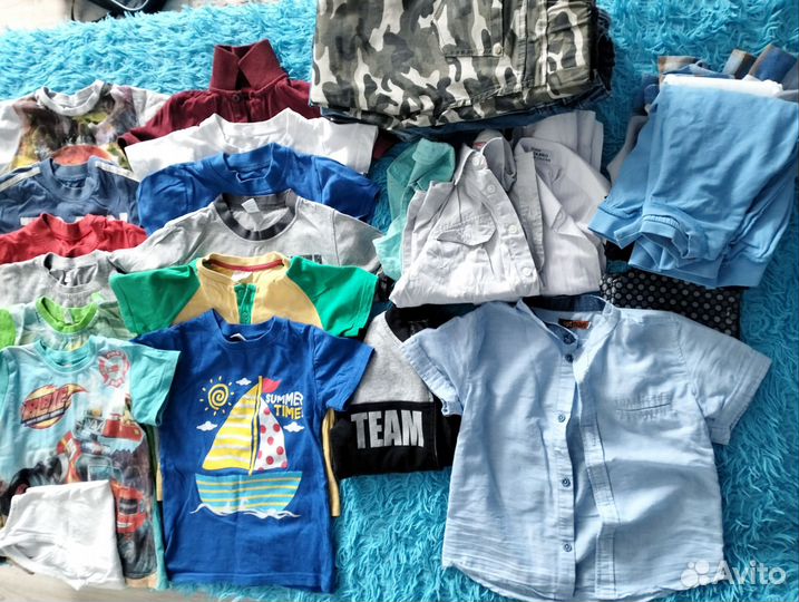 Детские вещи пакетом для мальчика 104 110