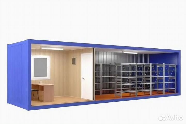 Бытовка бкс-04, со складским помещением - (осп)