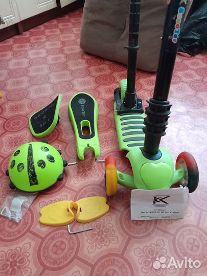 Самокат детский трехколесный бу