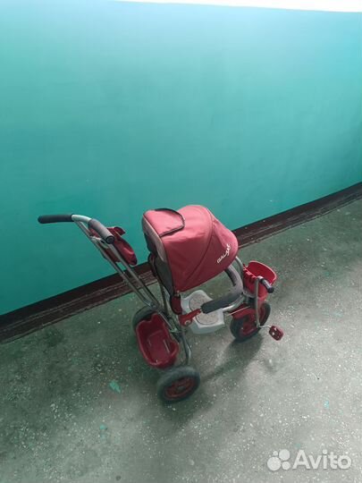 Детский велосипед с родительской ручкой