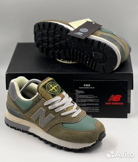 Кроссовки new balance 574 stone island