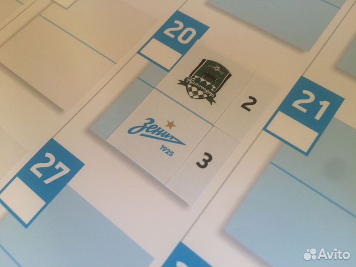 Календарь фк Зенит сезона 18-19