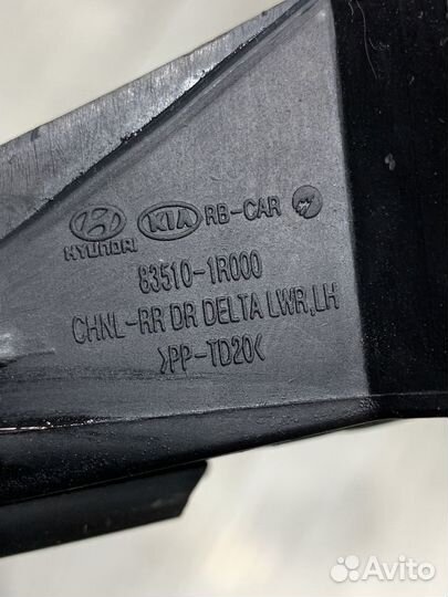 Направляющая стекла Hyundai solaris Прав