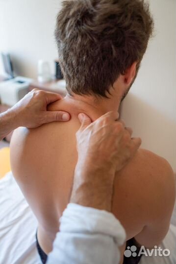 Массаж спины,шея,голова. Проработка всего тела