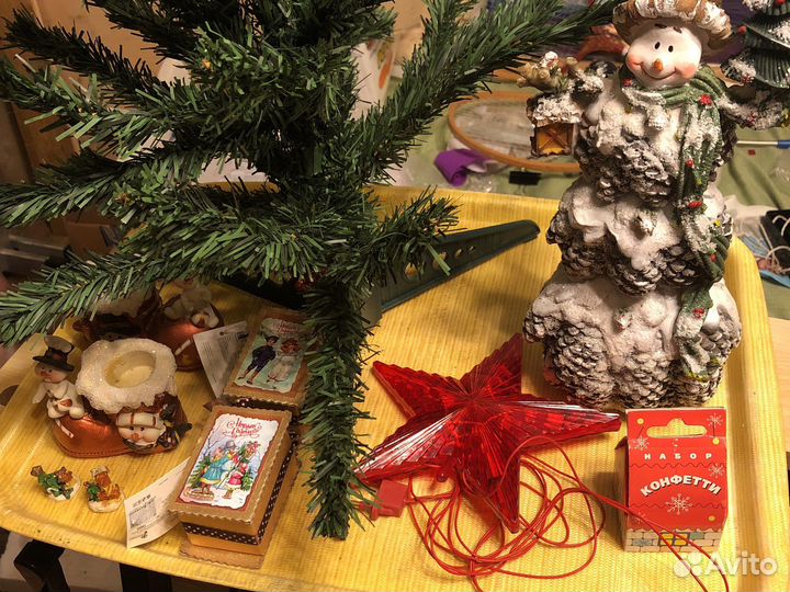 Гирлянды игрушки украшения для ёлки