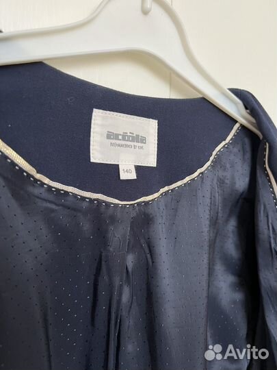 Пиджак школьный для девочки 140