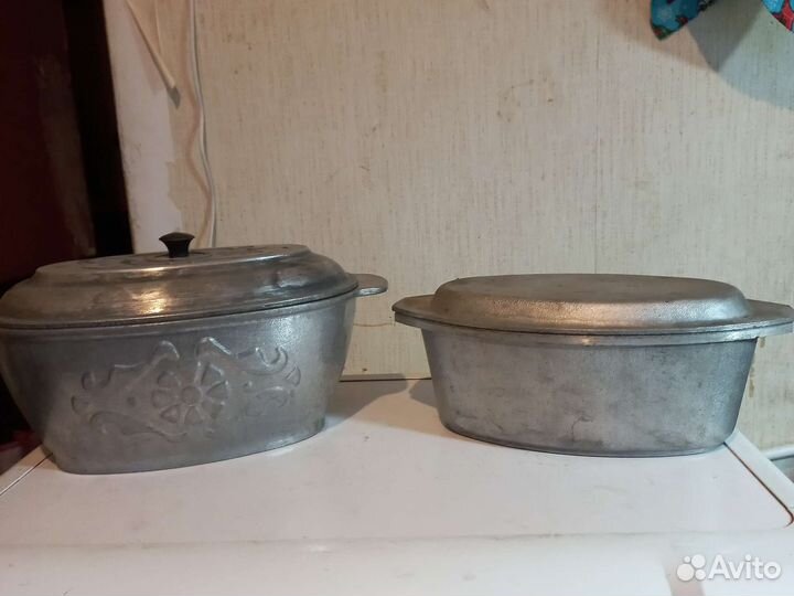 Алюминиевая утятница СССР