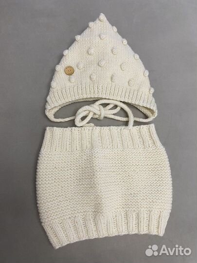 Комплект шапка и снуд