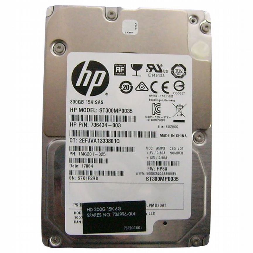 [L5B74AA] Жесткий Диск Hp 300gb 15000 Sas 2,5" Hdd L5b74aa