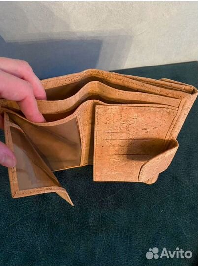 Кожаный кошелёк Bodenschatz/ портмоне пробковое