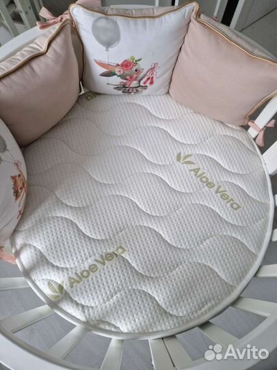 Матрас детский д/круглой кровати Plitex Aloe Vera