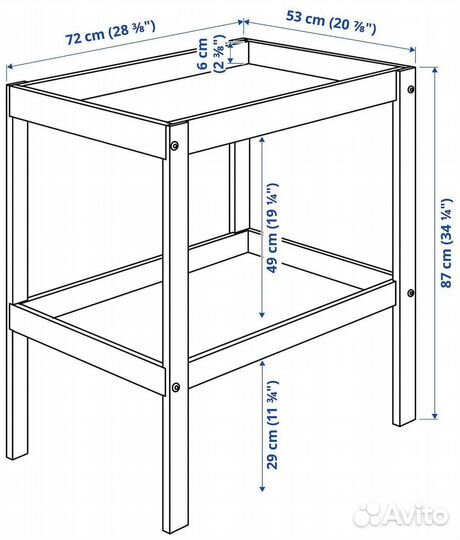 Пеленальный столик IKEA