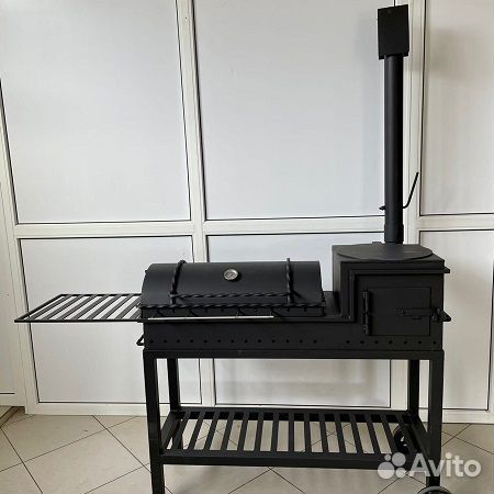 Мангал-гриль-казан «Средний» (на колёсах) 5мм