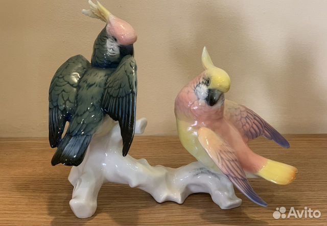 Статуэтка попугаи, фарфор, Германия, Карл энс