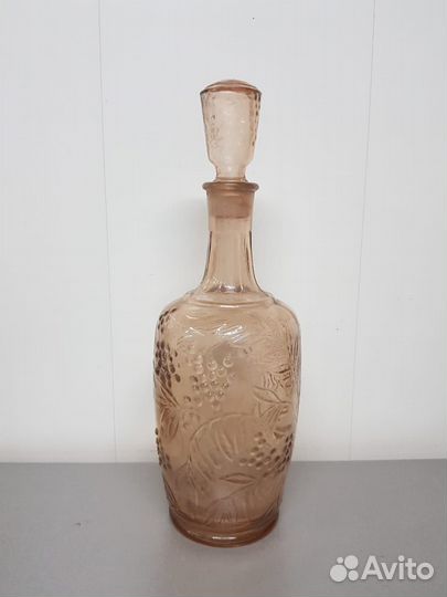 Графин цветное стекло СССР 34 см