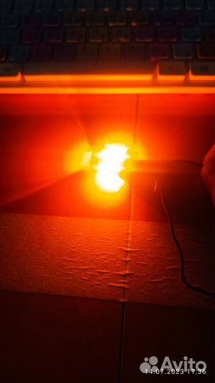 2х цветный диод (белый/оранжевый)