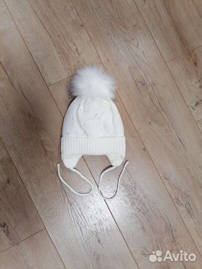 Шапка зимняя для девочки 54-56
