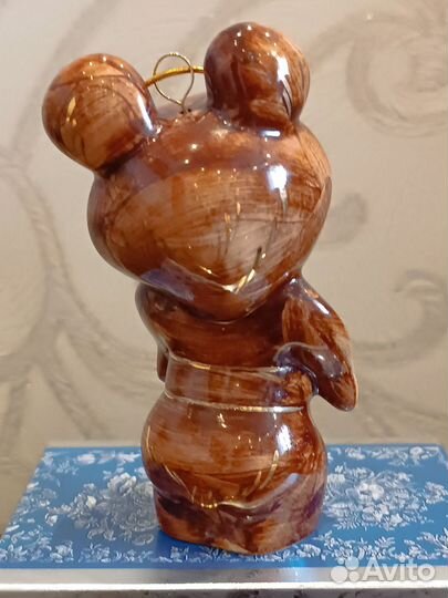 Олимпийский мишка ёлочная игрушка, статуэтка
