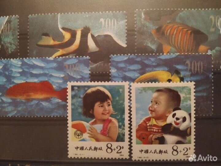 Почтовые марки Китай, Куба, Болгария, СССР и др