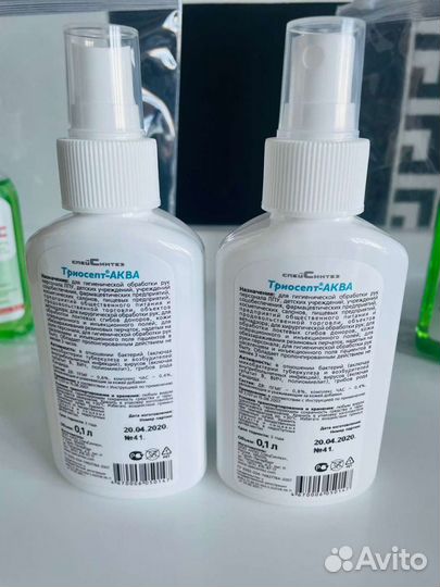 Новые антисептики для рук без спирта/со спиртом