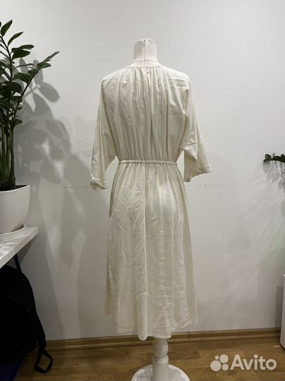 Льняное платье Zara TRF