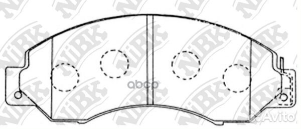 Колодки тормозные nissan atlas/civilian -99 3.5