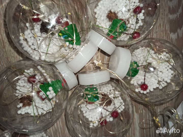 Гирлянды - штора, нить, шары, удлинители