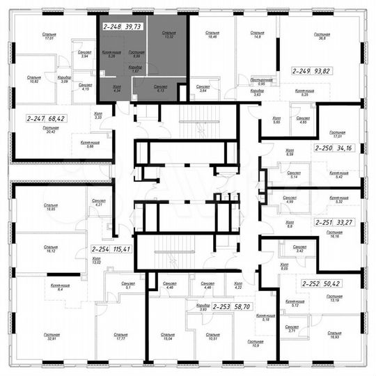 1-к. квартира, 39,7 м², 27/36 эт.
