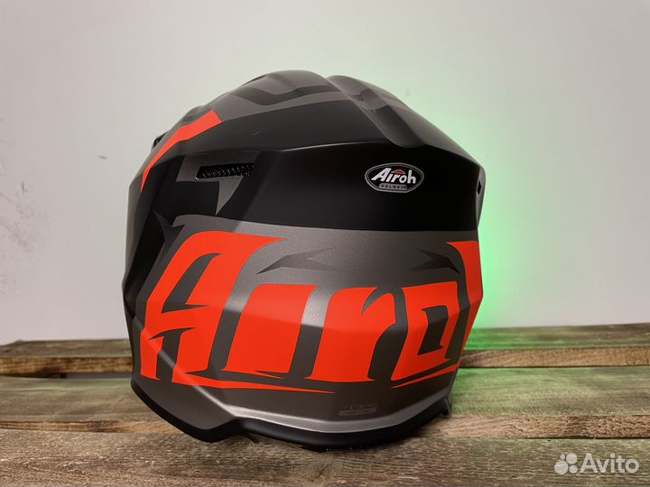 Кроссовый шлем Airoh Wraap Gray Orange