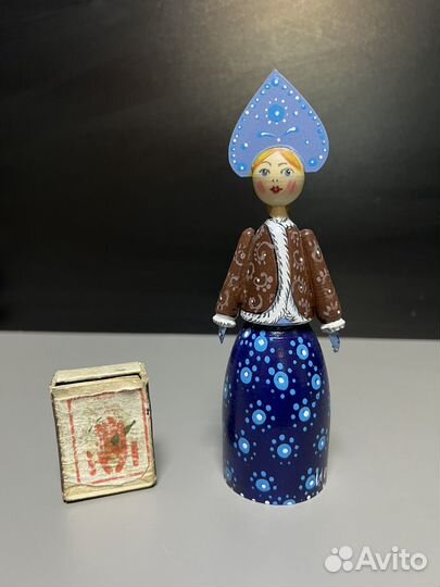 Статуэтка кукла барышня ручная роспись