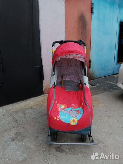 Детские санки коляска ника