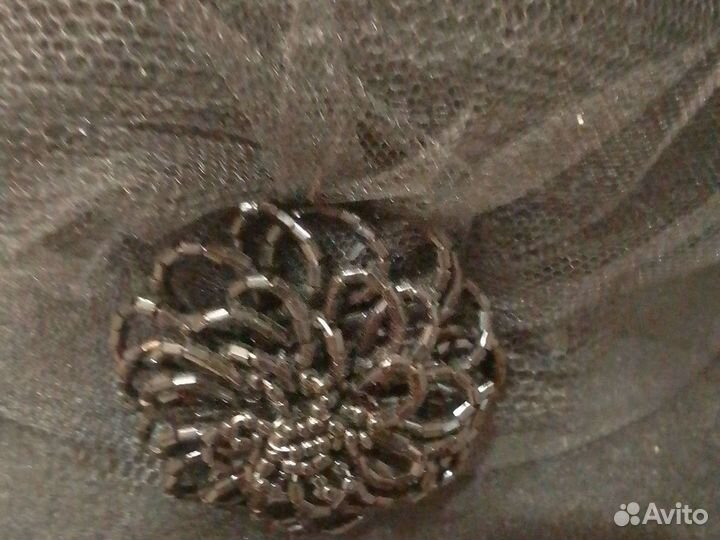 Шляпа фетровая женская черная