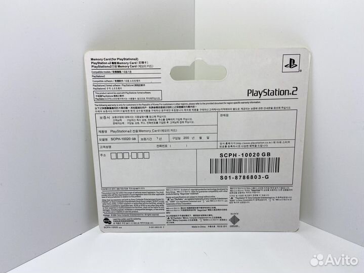 PS 2 Карта памяти 16 mb