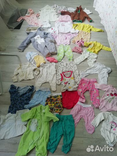Детские вещи на девочку пакетом от 0 до года