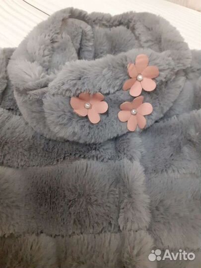 Шубка для девочки с брюками 3-4 года