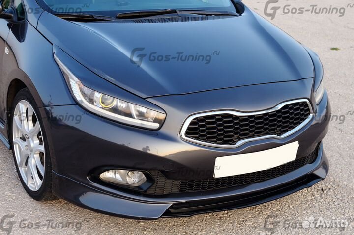 Накладка передняя на Kia Ceed \ Pro Ceed дорестайл