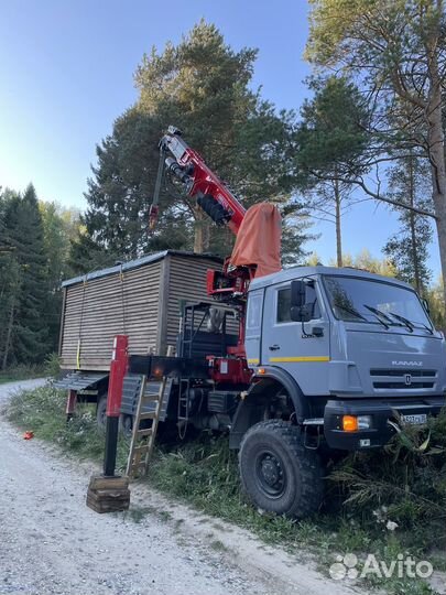Аренда и услуги манипулятора-вездехода, стрела 6 т, 21 м, борт 10 т, 6.5 м