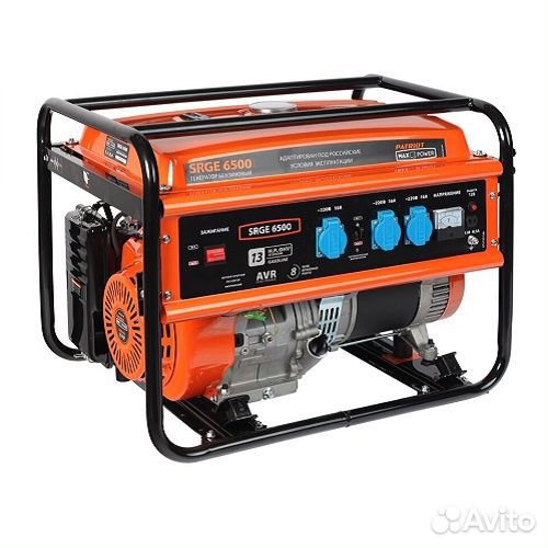 Генератор Patriot Max Power srge 6500 5.5кВт, 72 кг