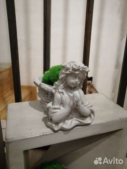 Ангел подсвечник кашпо