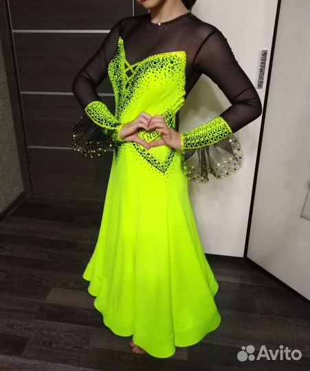 Платье бальные танцы, стандарт, Ю-1