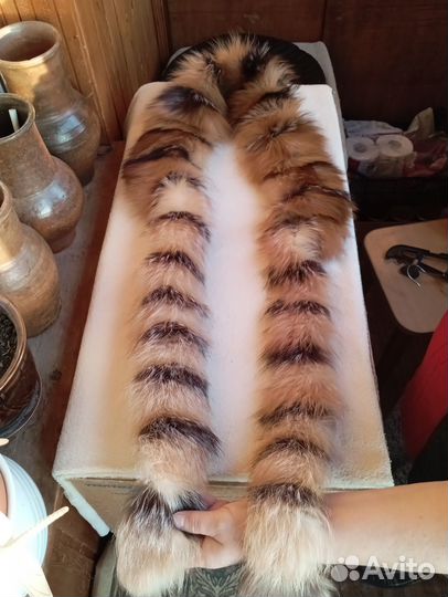 Натуральный меховой воротник-опушка женский