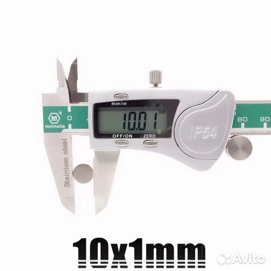 Неодимовый магнит 10х1 мм Особо сильный магнит