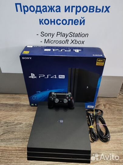 Sony PS4 Pro Black, 3 ревизия, 1Tb