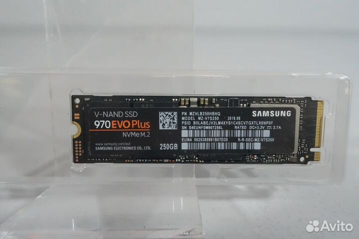 Накопитель SSD M.2 samsung 970 EVO plus MZ-V7S250B