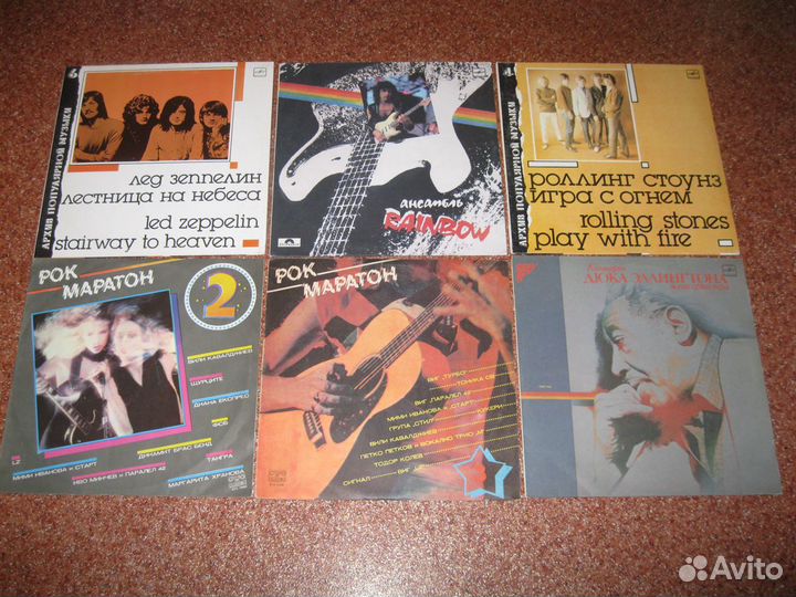 Пластинки rock, pop, jazz