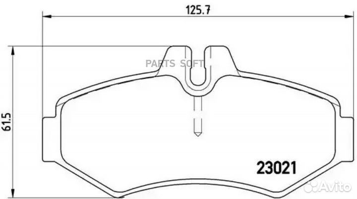 Brembo P50020 P50020 колодки дисковые з. \MB Sprin