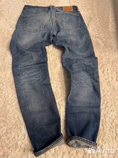 Джинсы Levi's 508 синие плотные 31/32