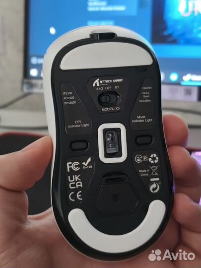Мышь attack shark x 3