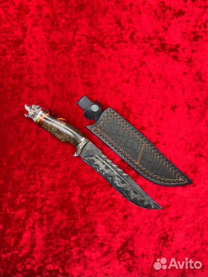 Нож медведь никель